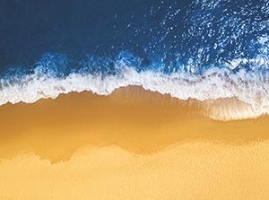 Ocean wave and sand