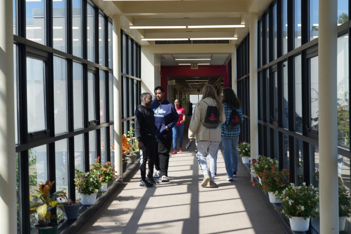 Capitol Tech Students in Breezeway