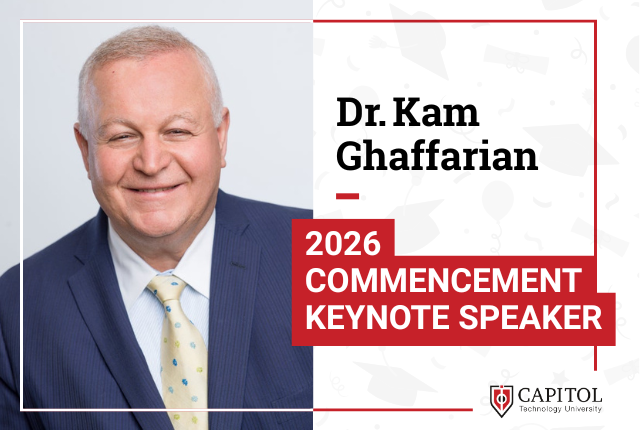 Capitol Tech 2026 Commencement Speaker Dr. Kam Ghaffarian