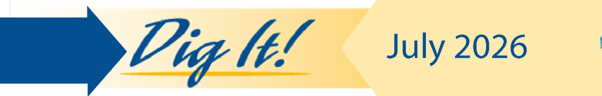 Logo for Dig It newsletter, July 2026