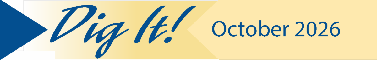 Dig It Newsletter Logo for October 2026