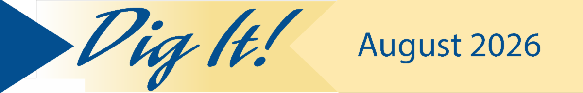Logo for Dig It newsletter, August 2026