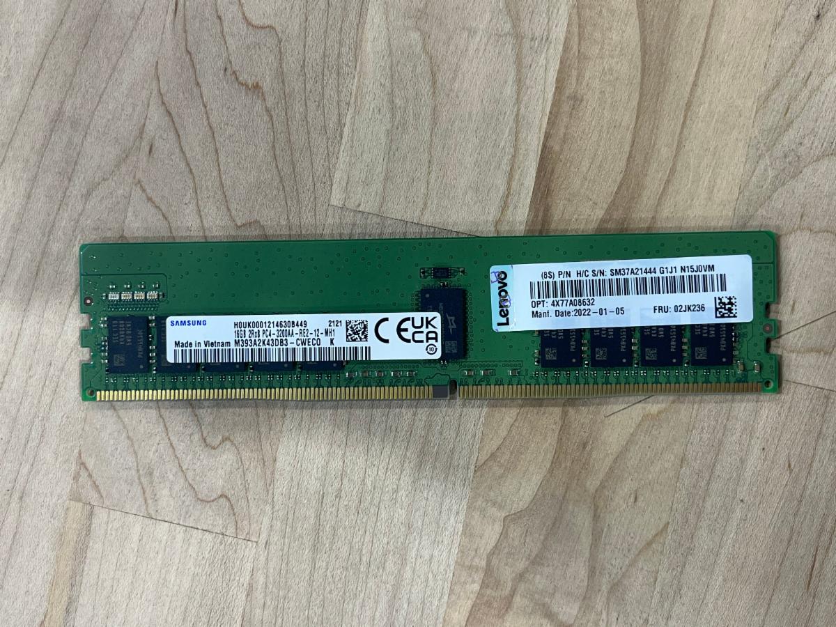 Lenovo 16GB DDR4 3200MHz ECC UDIMM 2Rx8 – Memoria RAM Server/Workstation - Foto 4
