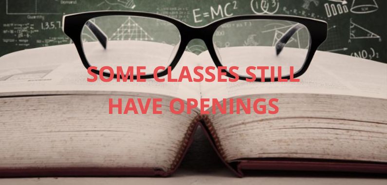 Some classes still open