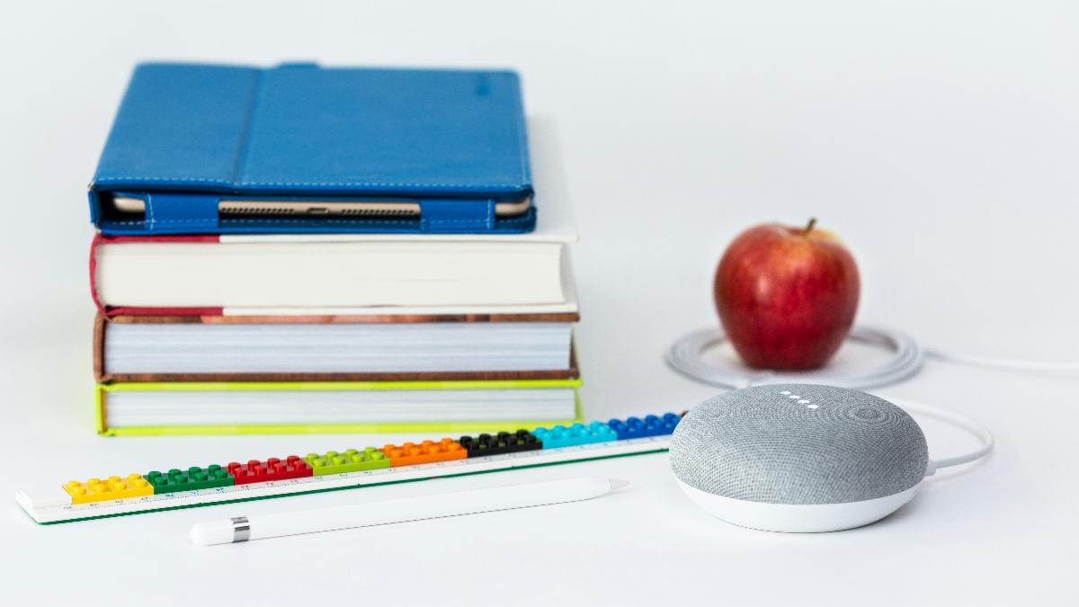 Books, apple, teaching