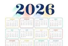 2026 calendar