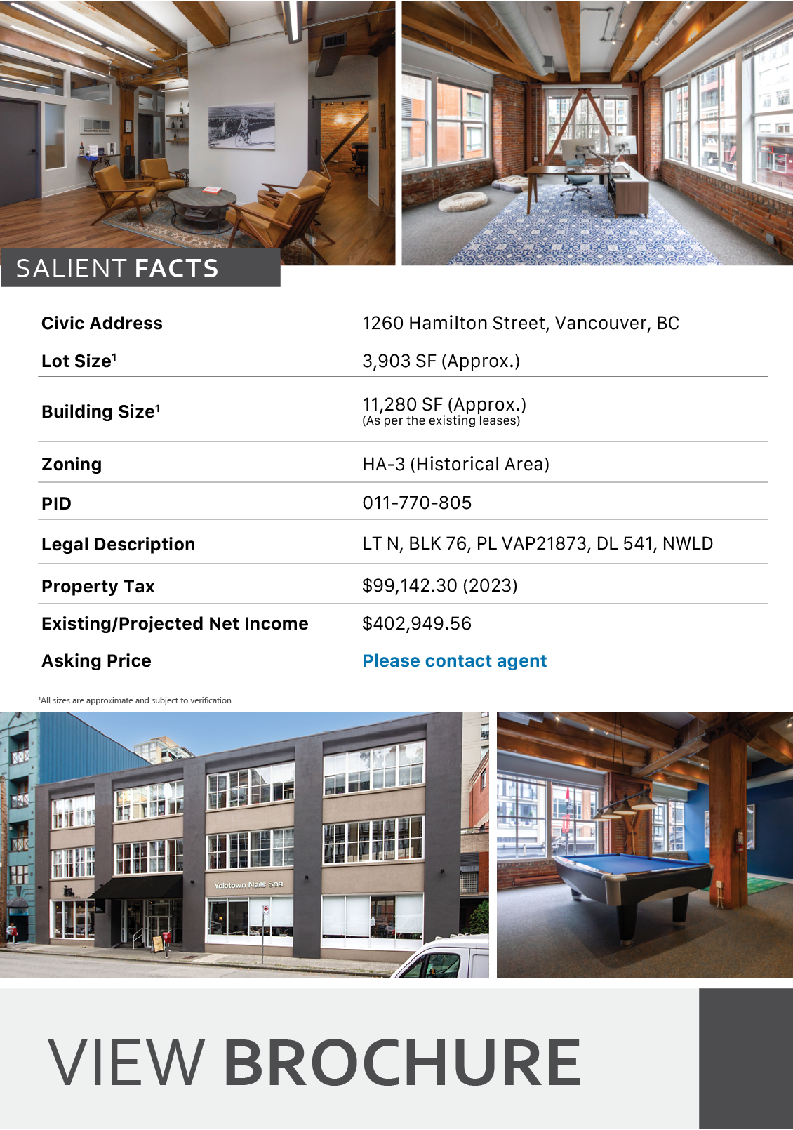 For Sale 1260 Hamilton Street Rare Yaletown Trophy Investment Property