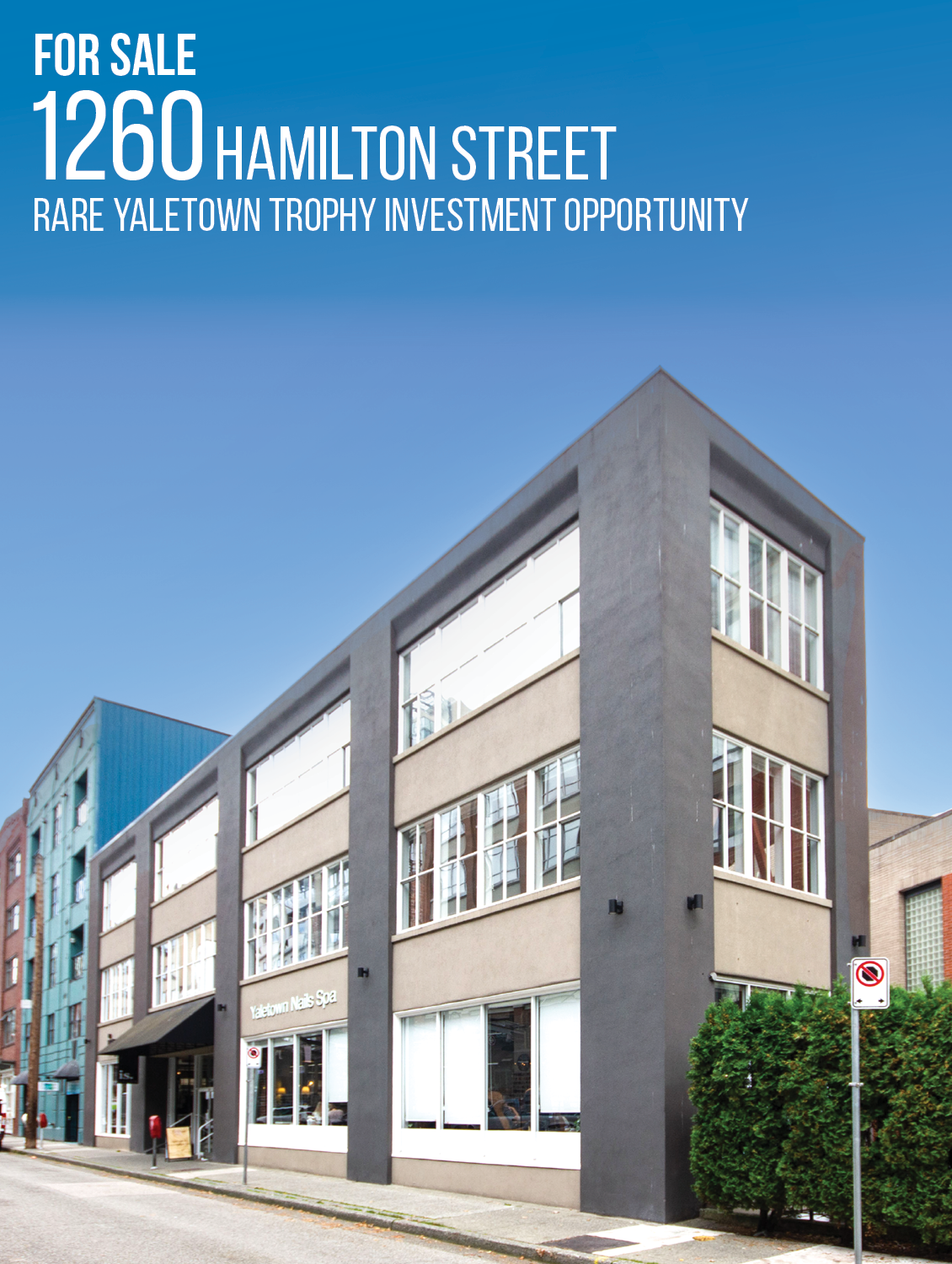 For Sale 1260 Hamilton Street Rare Yaletown Trophy Investment Property