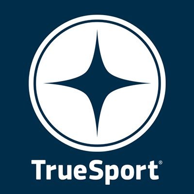 TrueSport Logo on blue background