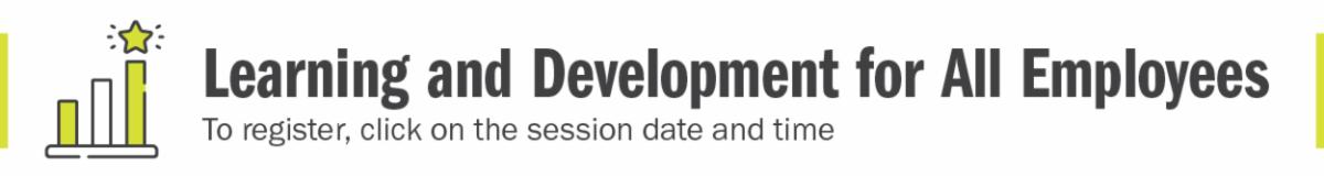 Learning and Development for all employees banner