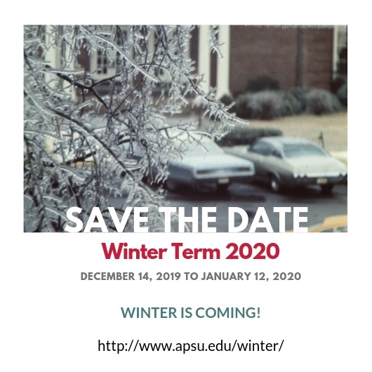 Winter Term 2020 save the date graphic