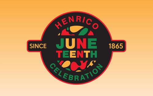 Juneteenth Logo with text: Henrico Juneteenth Celebration Since 1865