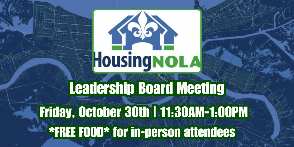 HousingNOLA 10-30-26