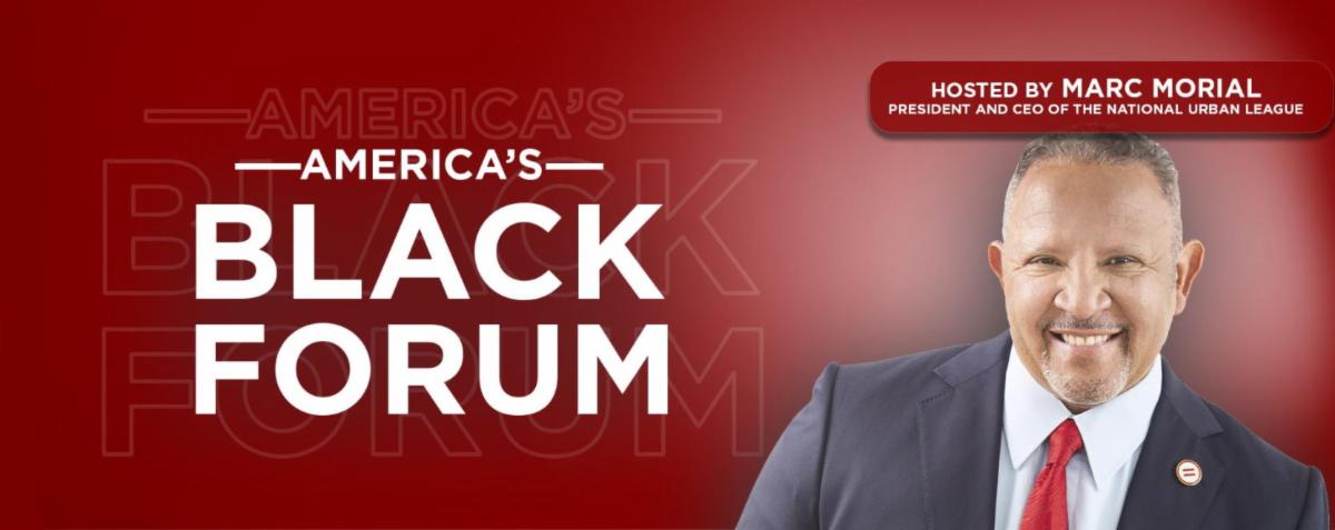 Marc Morial - America_s_Black_Forum_banner_red_background