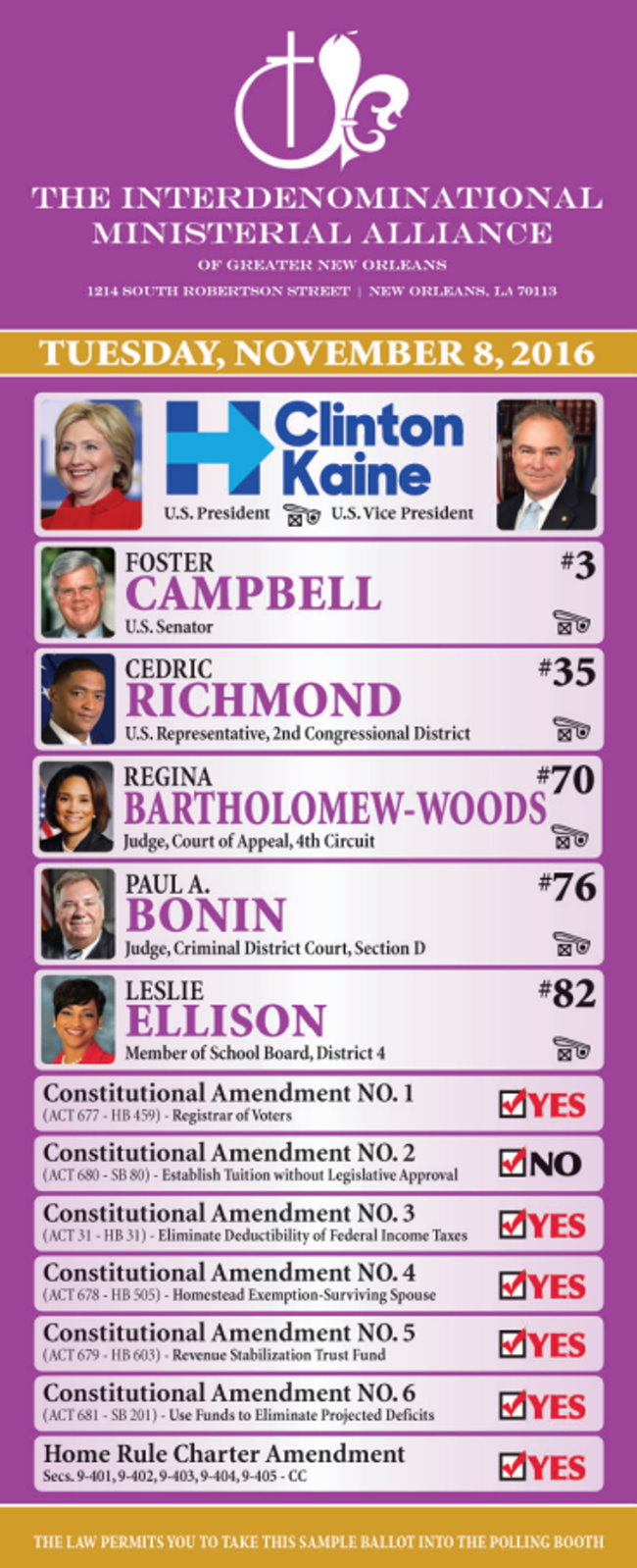 IMA 2016 Ballot_Front