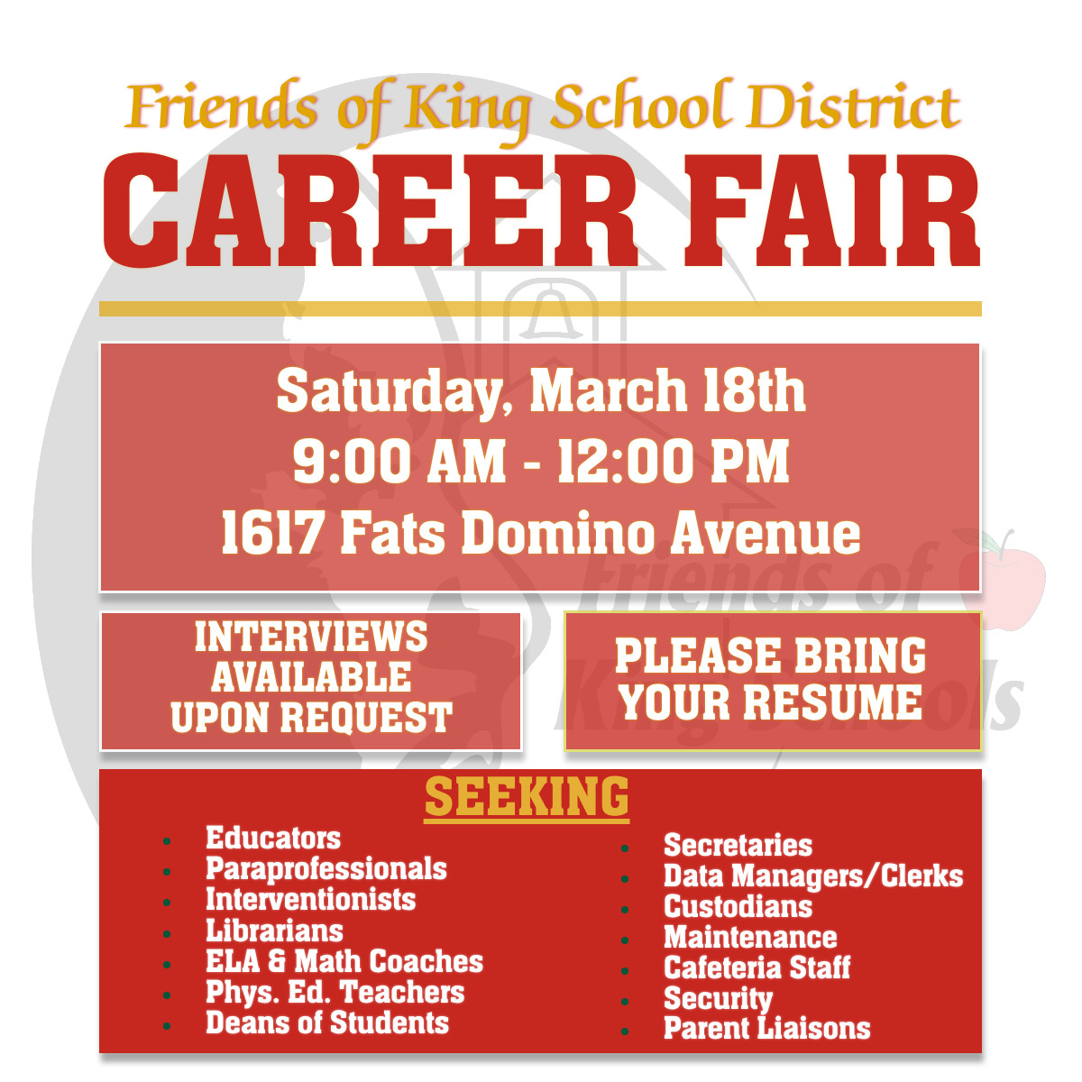 Friends of King School District