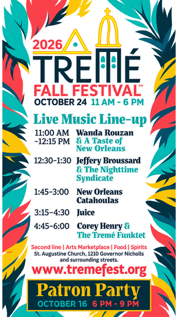 Treme Fall Festival - schedule