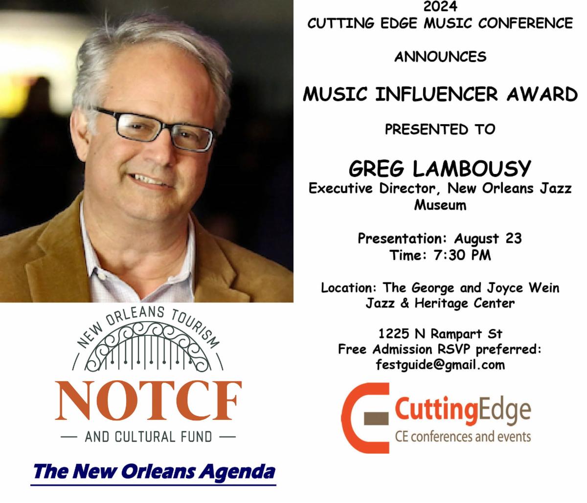 Cutting Edge - 2024-Influencer-Greg-Lambousy