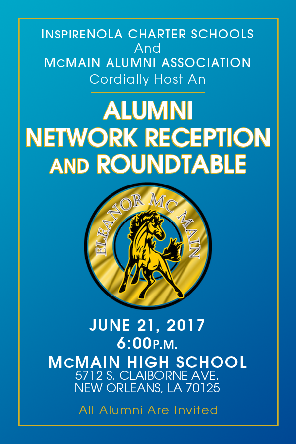 InspireNOLA to host McMain Alumni Reception