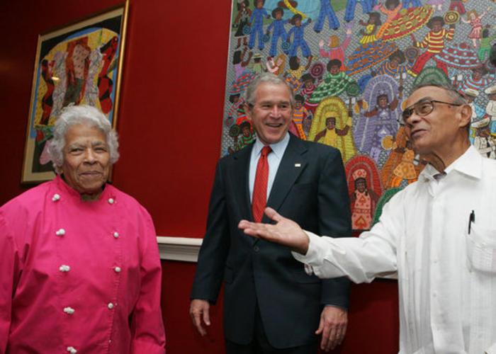 Chef Leah Chase_President_George_W_Bush