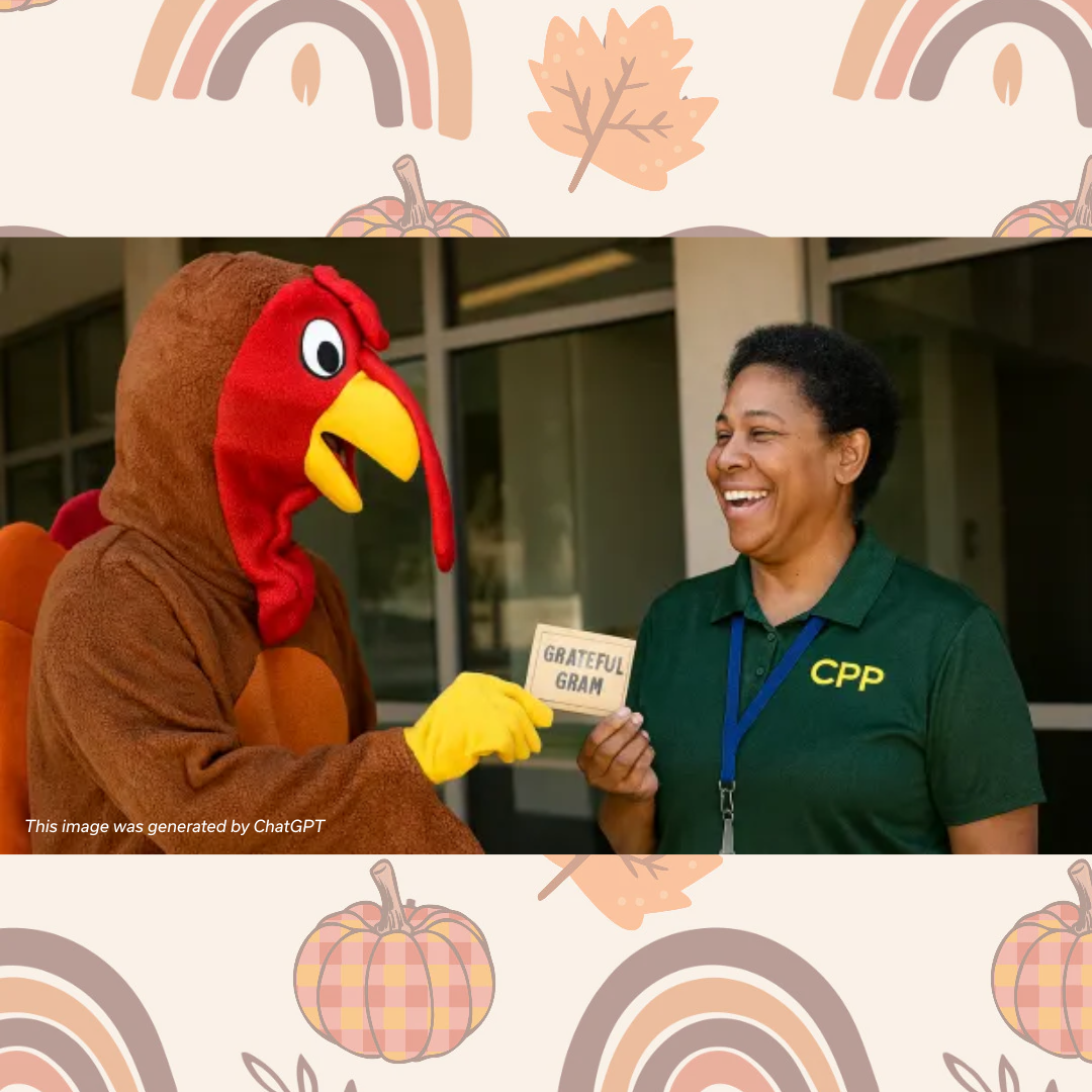 turkey giving employee a grateful gram