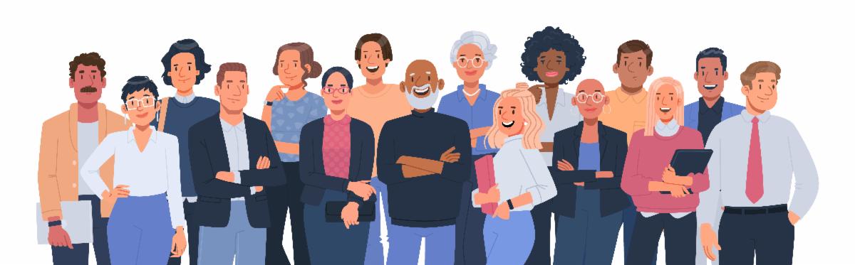 group of diverse employees