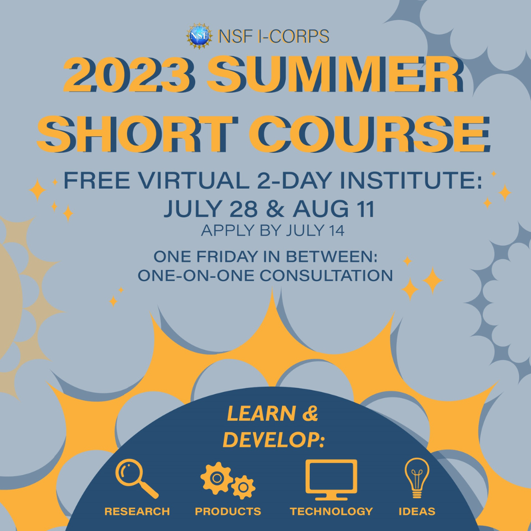 NSF I-Corps Summer Short Course
