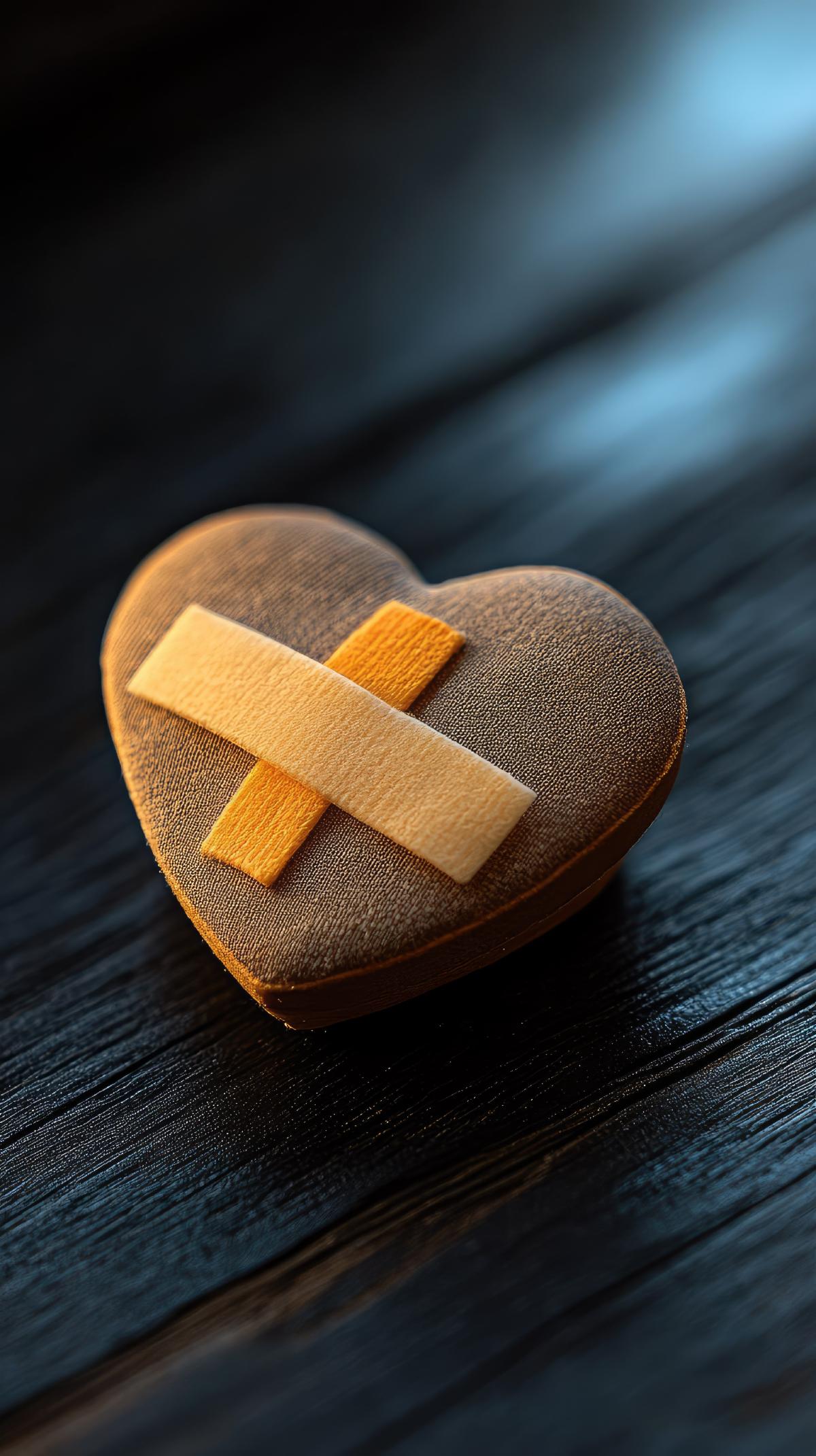 heart with a bandaid