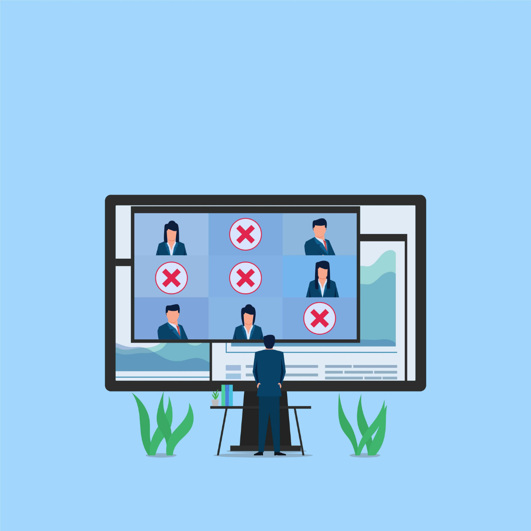 employees on zoom call