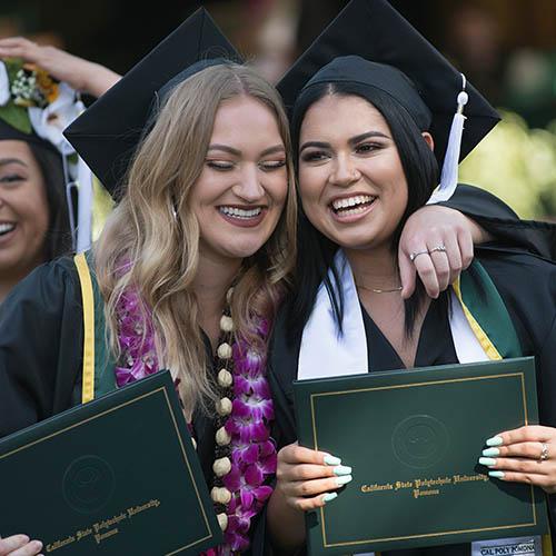 Graduates at CPP commencement