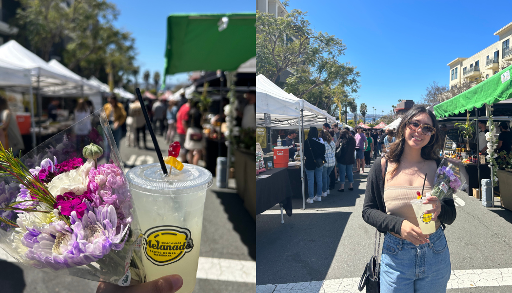 Julia at the farmers market