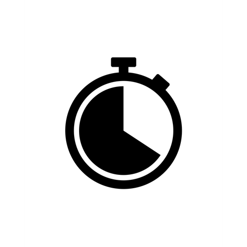 Stopwatch icon symbol vector. Timer icon symbol illustration