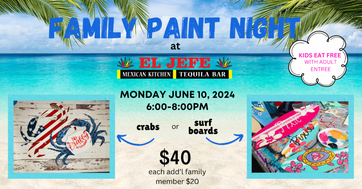 Family Paint Night At El Jefe