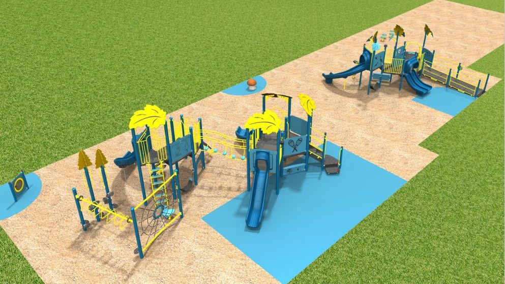 Digital drawing of Weston playground 