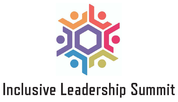 Image of the Inclusive Leadership Summit Logo of colorful people in a hexagon shape