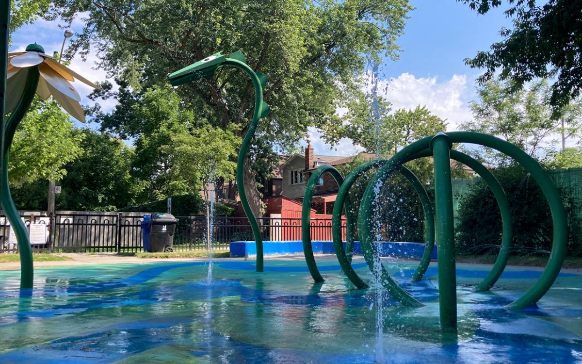 outdoor splash pad