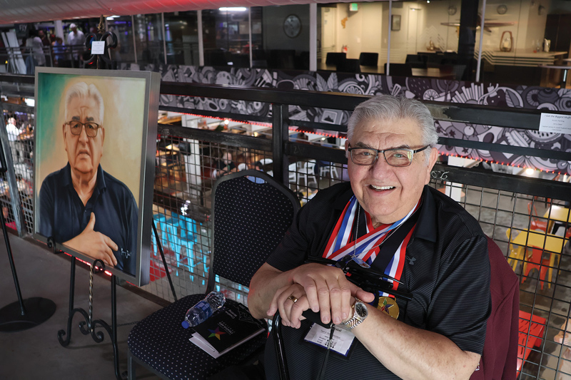 National Veteran Creative Arts Festival participant with artwork