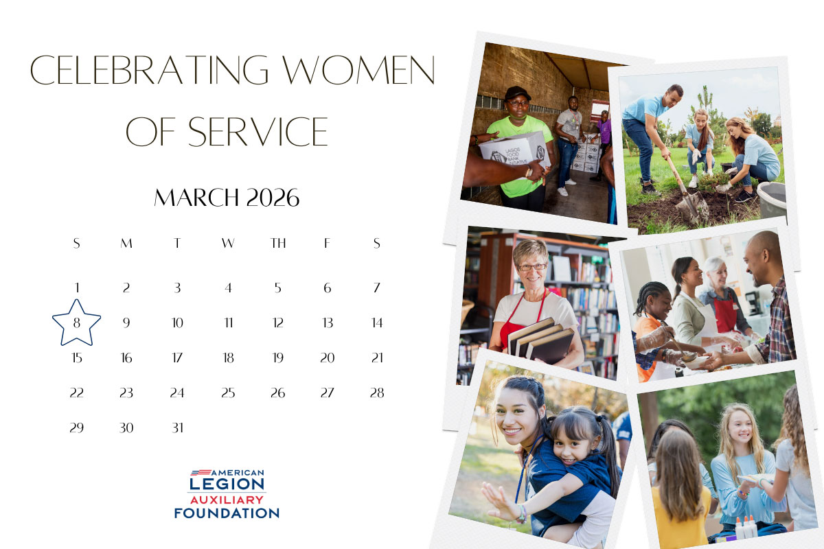 Calendar with pictures of women of service