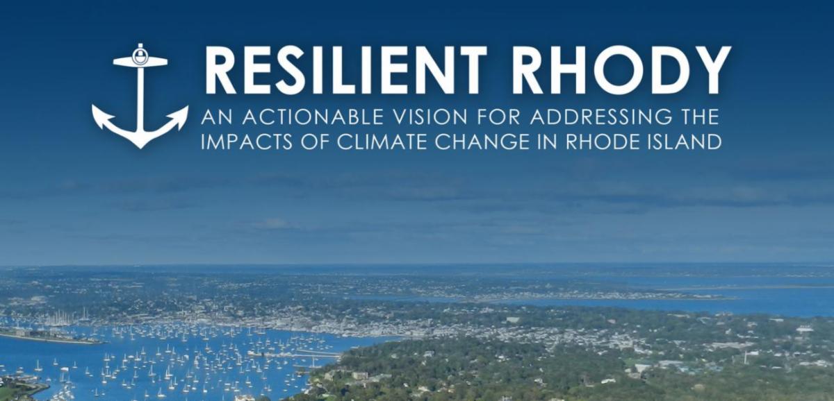 Cover page of the Resilient Rhody Strategy