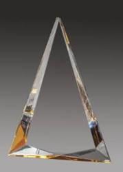 Picture is of the GOLD awards trophy which is a glass 3D triangle
