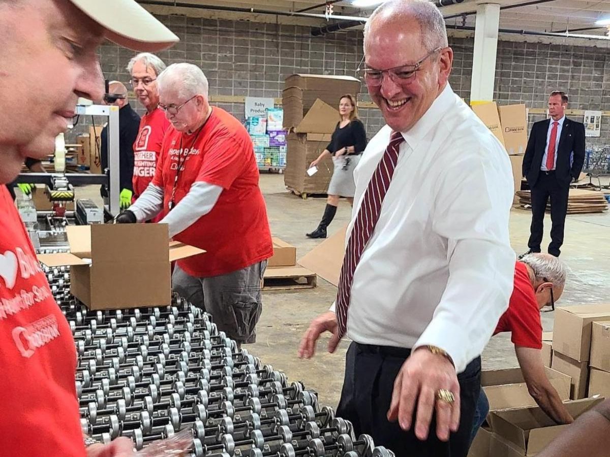 Facebook: Tour of the Greater Baton Rouge Food Bank; With the holidays upon us, our office has been busy working to highlight the needs of many of our neighbors during what can often be a difficult time for families. Gov. Edwards recently visited the Greater Baton Rouge Food Bank to raise awareness about the issue of food insecurity in our state. The need is great. That's why he is asking everyone who can to please consider donating to a food bank in your community. There are numerous organizations throughout the state and any bit helps during this busy time of year.; Click here to view this post on Facebook