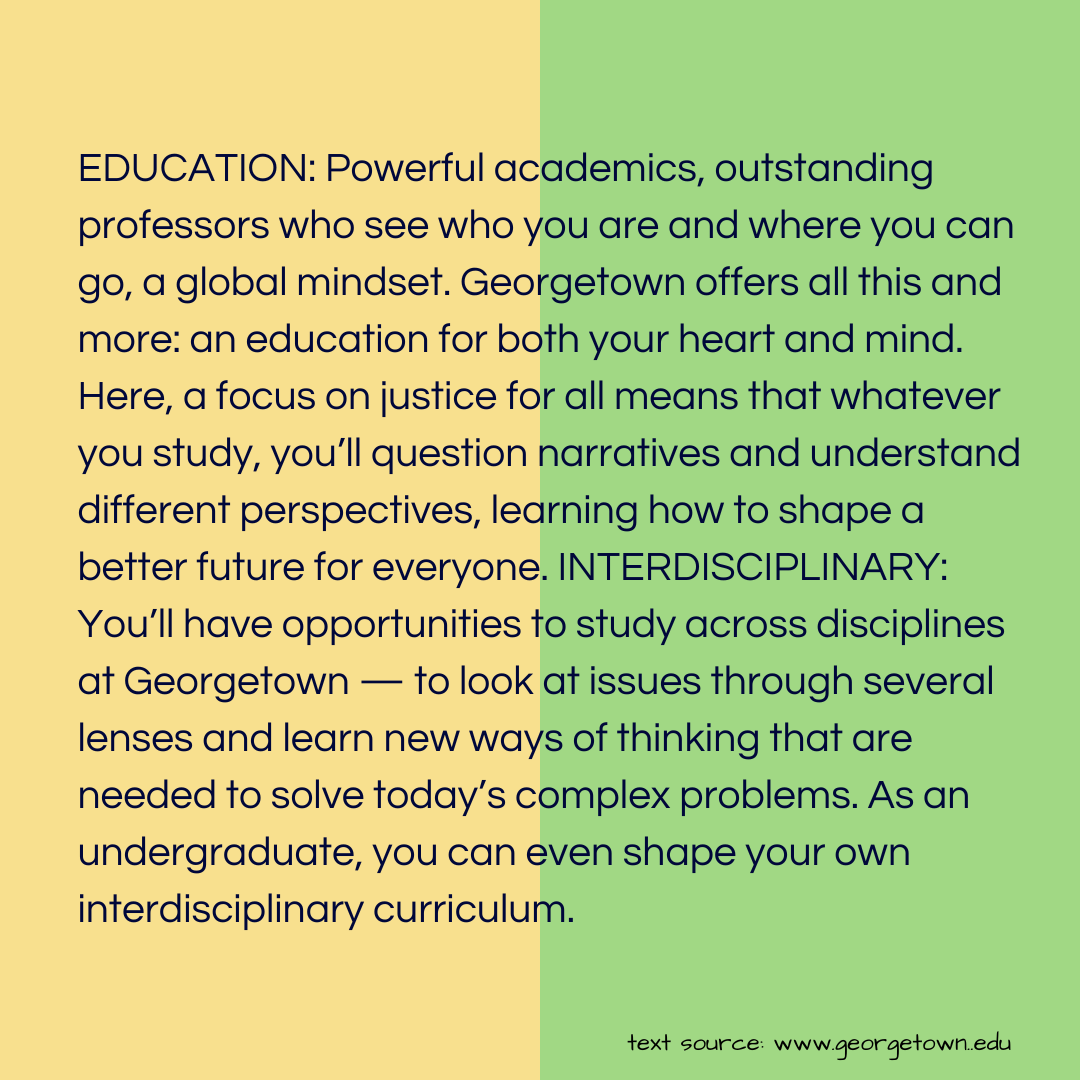 A demonstration of a paragraph with capitalized section keywords