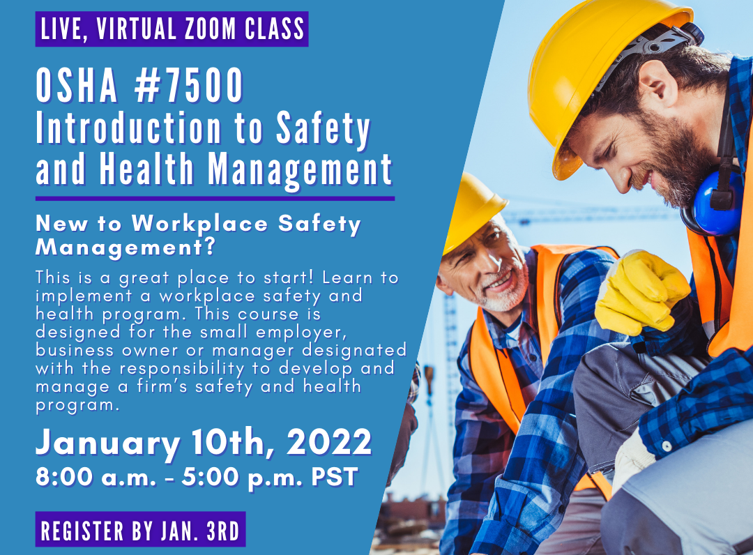 Earn a Safety & Health Fundamentals Certificate to Help Protect Workers