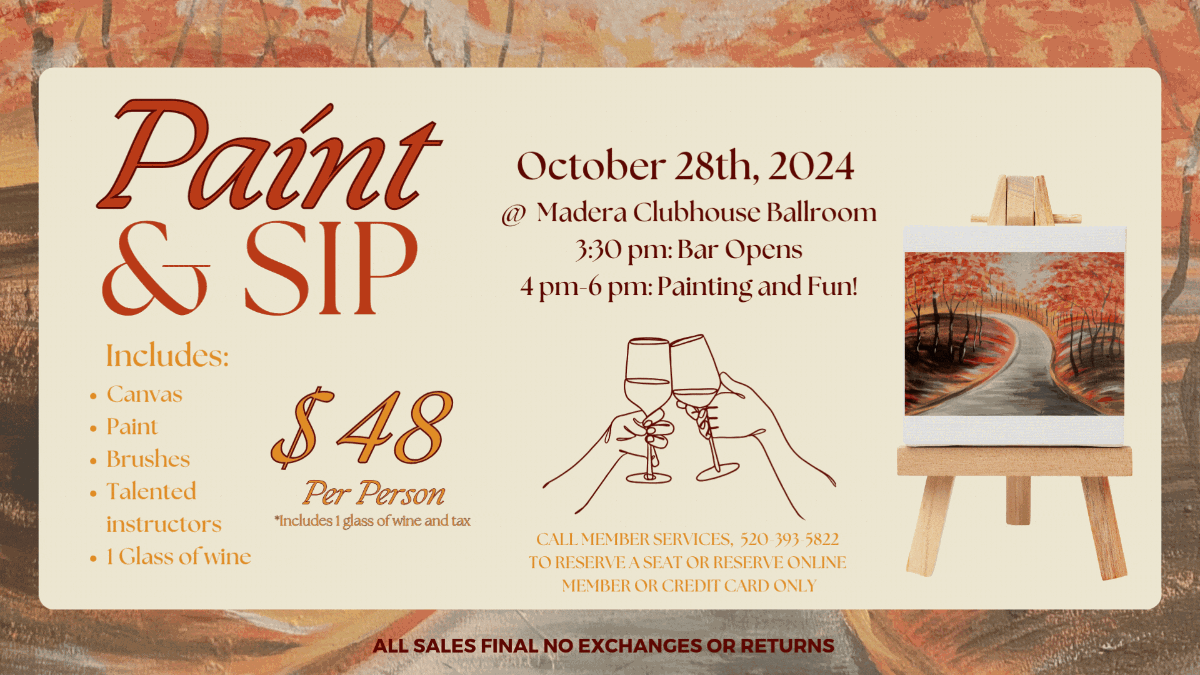 What's Happening at Quail Creek Wednesday, September 25, 2024