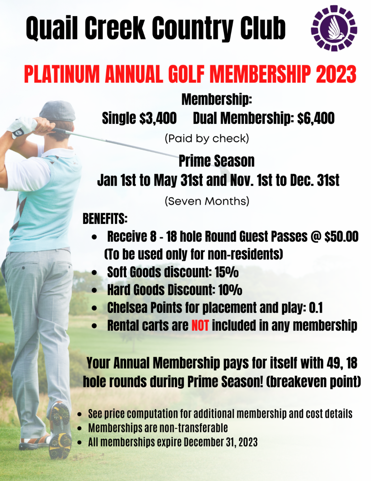 What's Happening at Quail Creek - Thursday, December 8, 2022