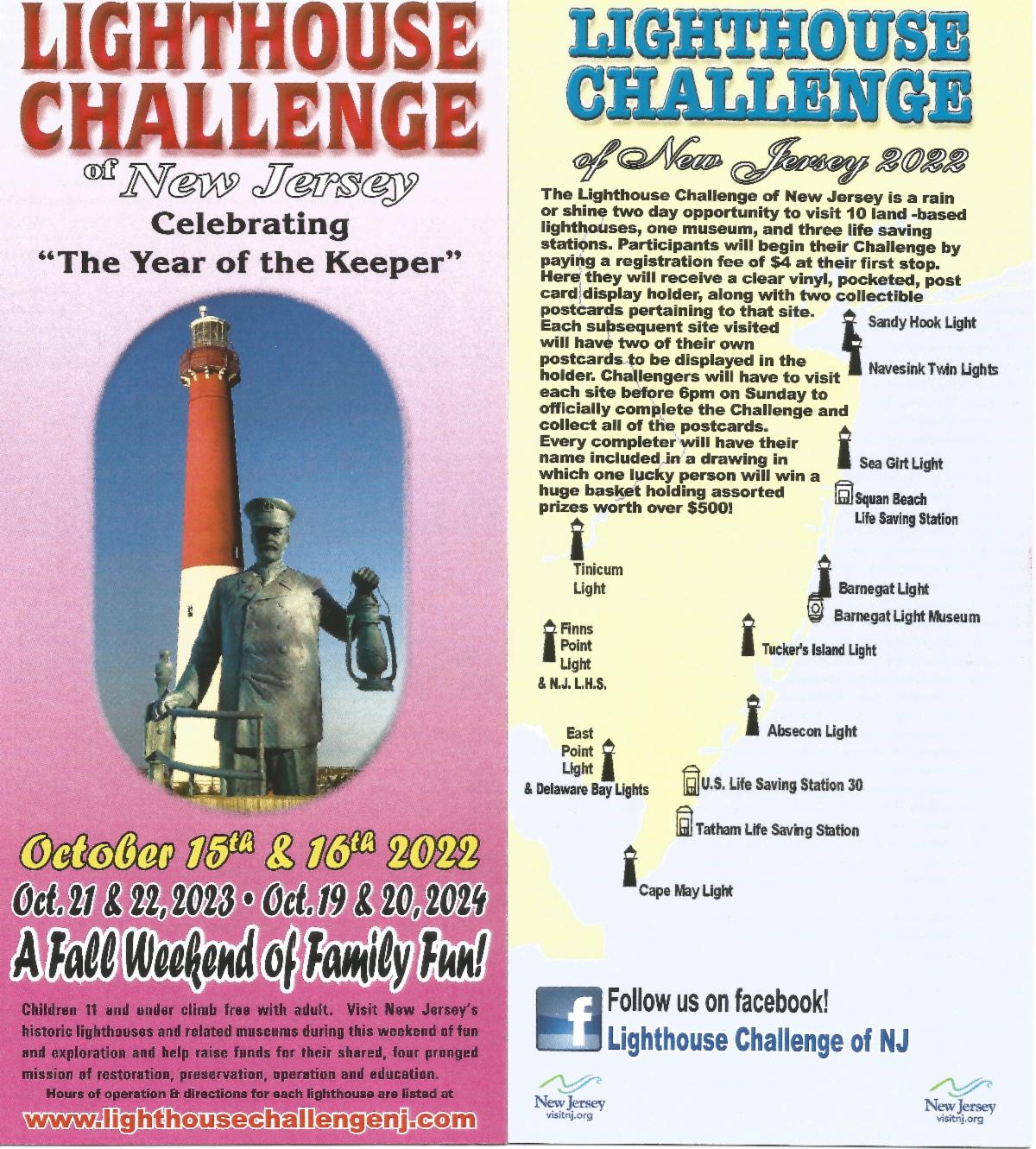 ABSECON LIGHTHOUSE OPEN FOR LIGHTHOUSE CHALLENGE OF NEW JERSEY, 10/15