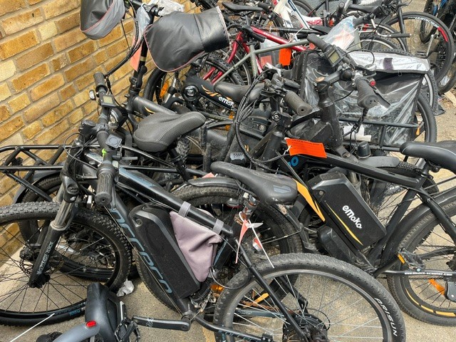 seized electric bikes