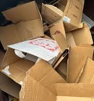 cardboard boxes