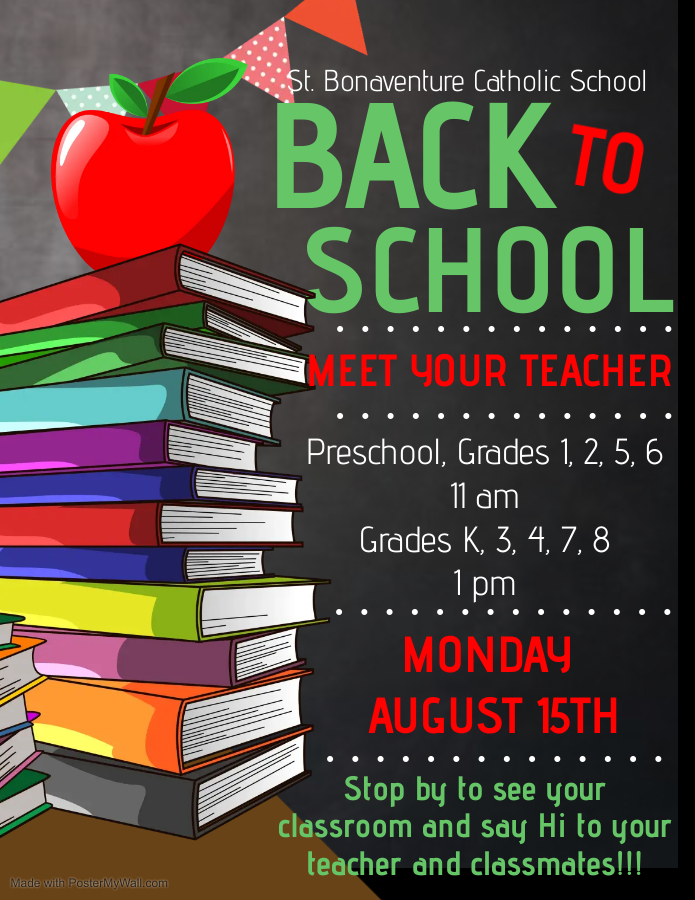 St. Bonaventure Catholic School Weekly Newsletter