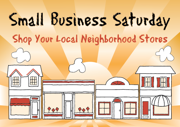 Main Street Illust for Small Business Saturday